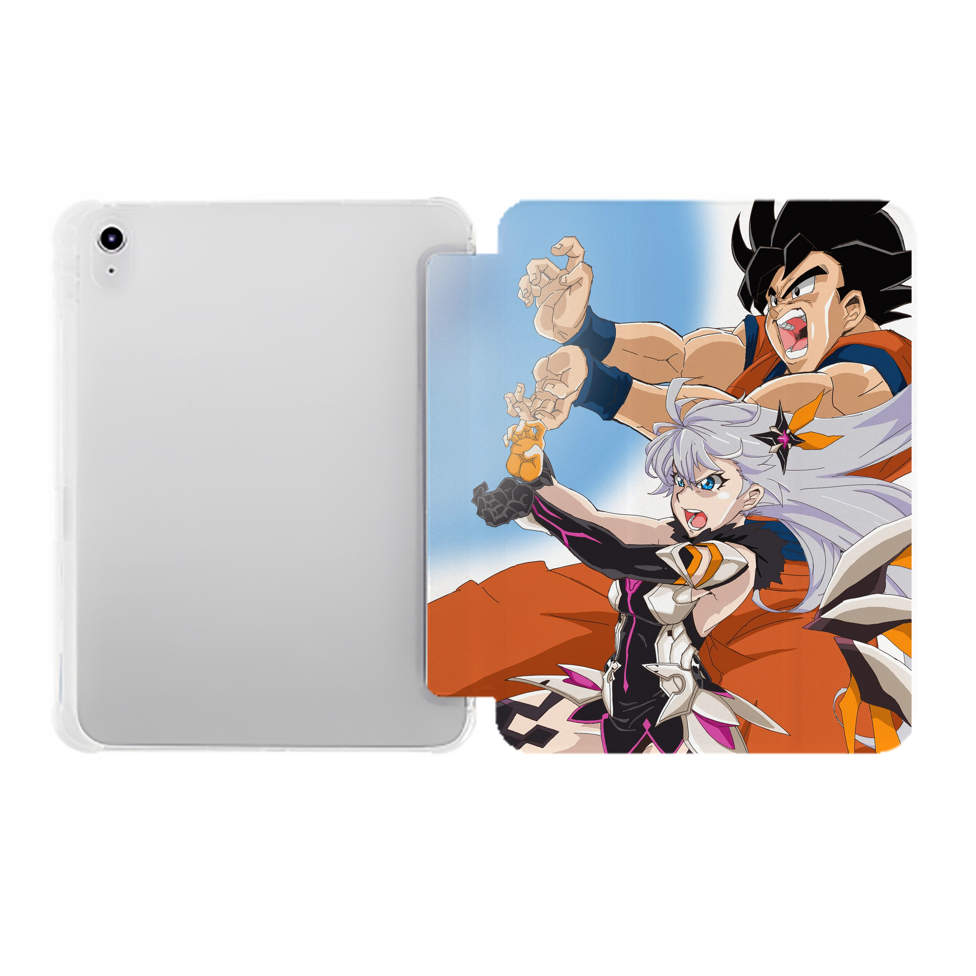 （画像用） ドラゴンボール DRAGON BALL IPad ケース ペン収納付き 三つ折りスタンド PUレザー×シリコン 対応機種9.5/10.5/10.9インチ